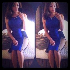 Royal Blue Colorblock Dress